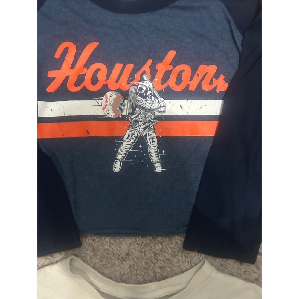 Houston Astros Shirt Bundle Small Tultex Astronaut Tee Gildan Shirt Lusso Hoodie - Picture 9 of 11